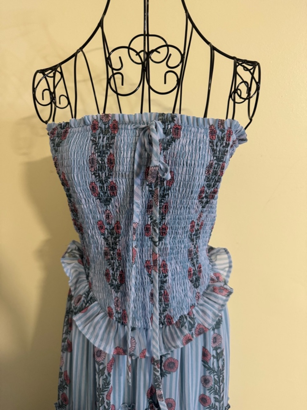 NWOT Free People Alejandra Smocked Bodice Tiered Sundress Size Small - Picture 6 of 11